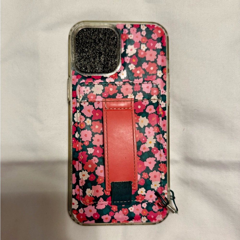 Walli Iphone 12 Pro Max Floral Pattern Phone Case with Stand